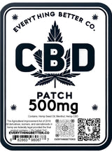 Load image into Gallery viewer, Everything Better 500mg menthol CBD patch