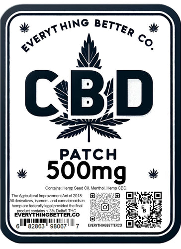 Everything Better 500mg menthol CBD patch